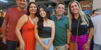 Vinicius Cardoso, Elma Santos, a cantora Bia Aguiar, Fabiano Oliveira (vereador e idealizador do PrÃ©-Caju) e Tia Lu (ComissÃ£o Organizadora do PrÃ©-Caju)