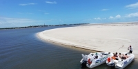 Em EstÃ¢ncia, no litoral sul, a Ilha da Sogra Ã© um ponto turÃ­stico bem visitados na Praia do Saco - Foto: Ascom | Setur | Governo de Sergipe
