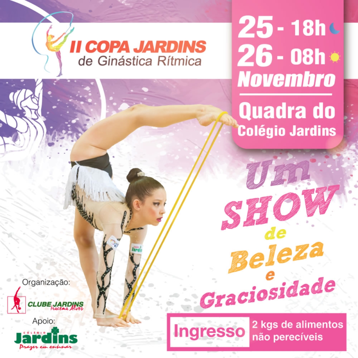 II Copa Jardins de Ginástica Rítmica acontece neste final de semana (Imagem: Divulgação)