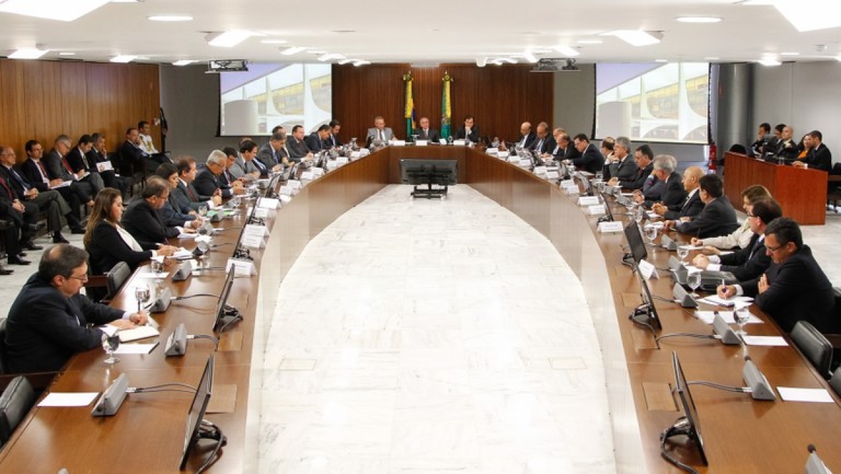 Presidente Michel Temer se reuniu com governadores para discutir medidas contra a crise (Imagem: Beto Barata/PR)
