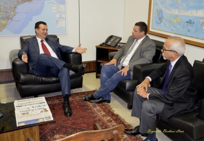 Edvaldo Nogueira se reúne em Brasília com o ministro Gilberto Kassab (Imagem: Reynaldo Barbosa Lima)