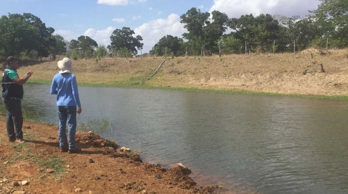 Tanque particular na fazenda Chanchão em Canhoba (SE) (Imagem: Assessoria FPI/SE)