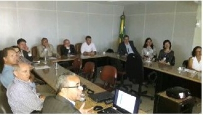 A reunião aconteceu na Sala de Comissões da Alese (Imagem: Assessoria Garibalde Mendonça)