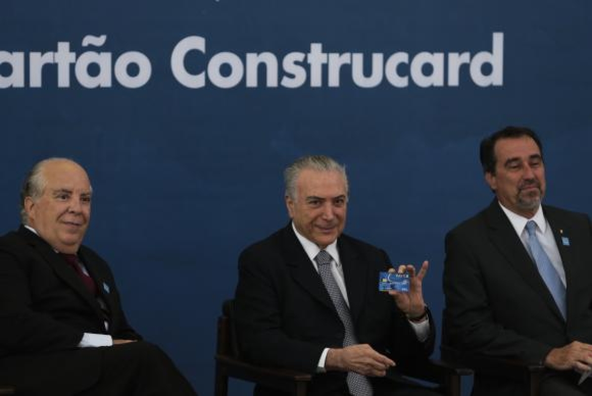 As afirmações de Temer foram feitas durante o anúncio de mudanças no Cartão Construcard uma linha de crédito da Caixa Econômica Federal (Imagem: José Cruz/Agência Brasil)