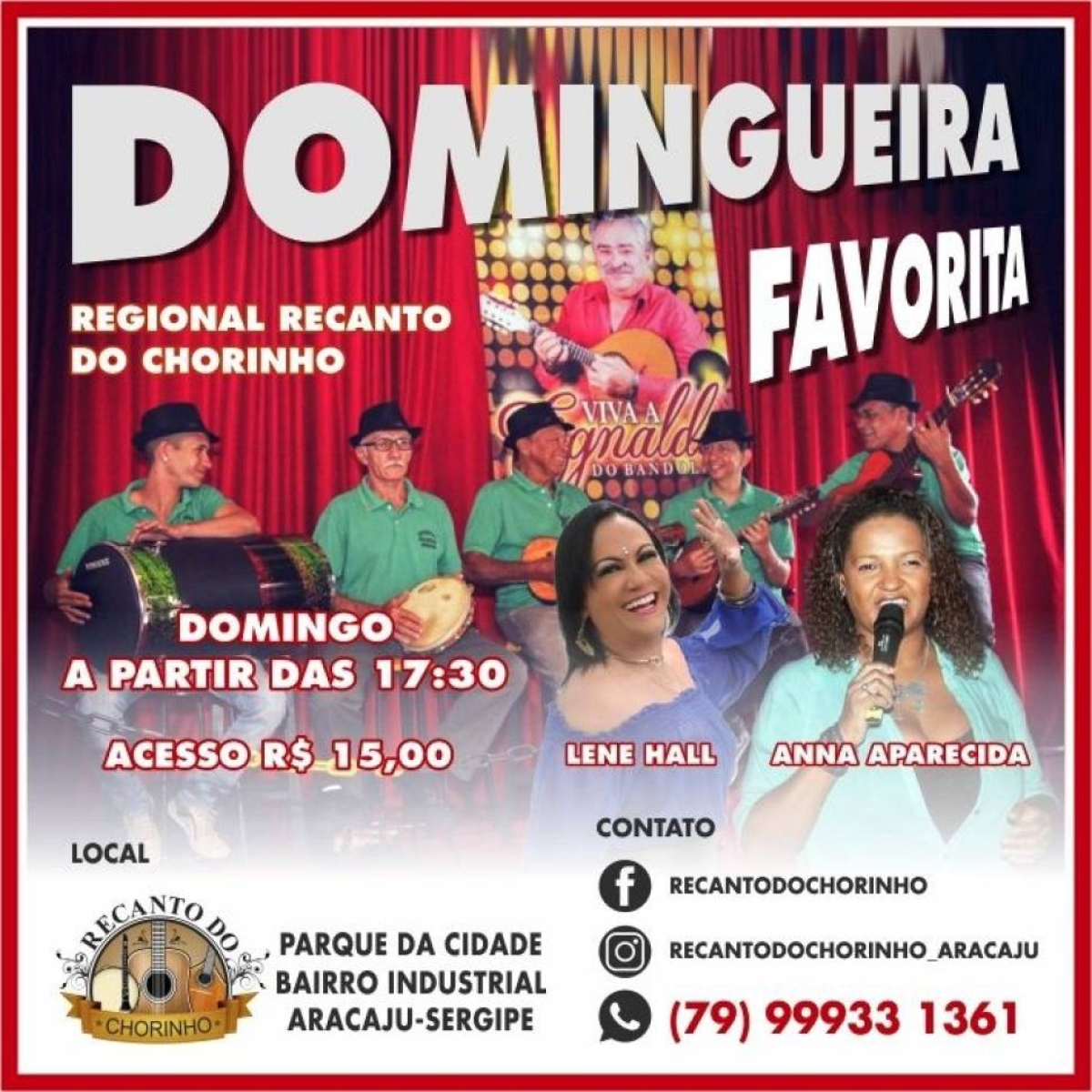 Regional Recanto do Chorinho participa da Domingueira Favorita (Imagem: Divulgação)