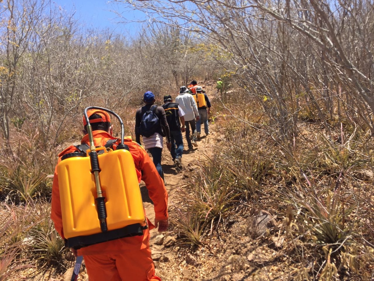 FPI de Sergipe investiga causas de incêndio em terras indígenas em Porto da Folha e auxilia no combate ao fogo (Imagem: Assessoria FPI)