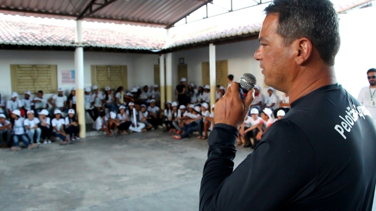 FPI ensina a crianças e adolescentes a importância da preservação do meio ambiente (Imagem: CBHSF)