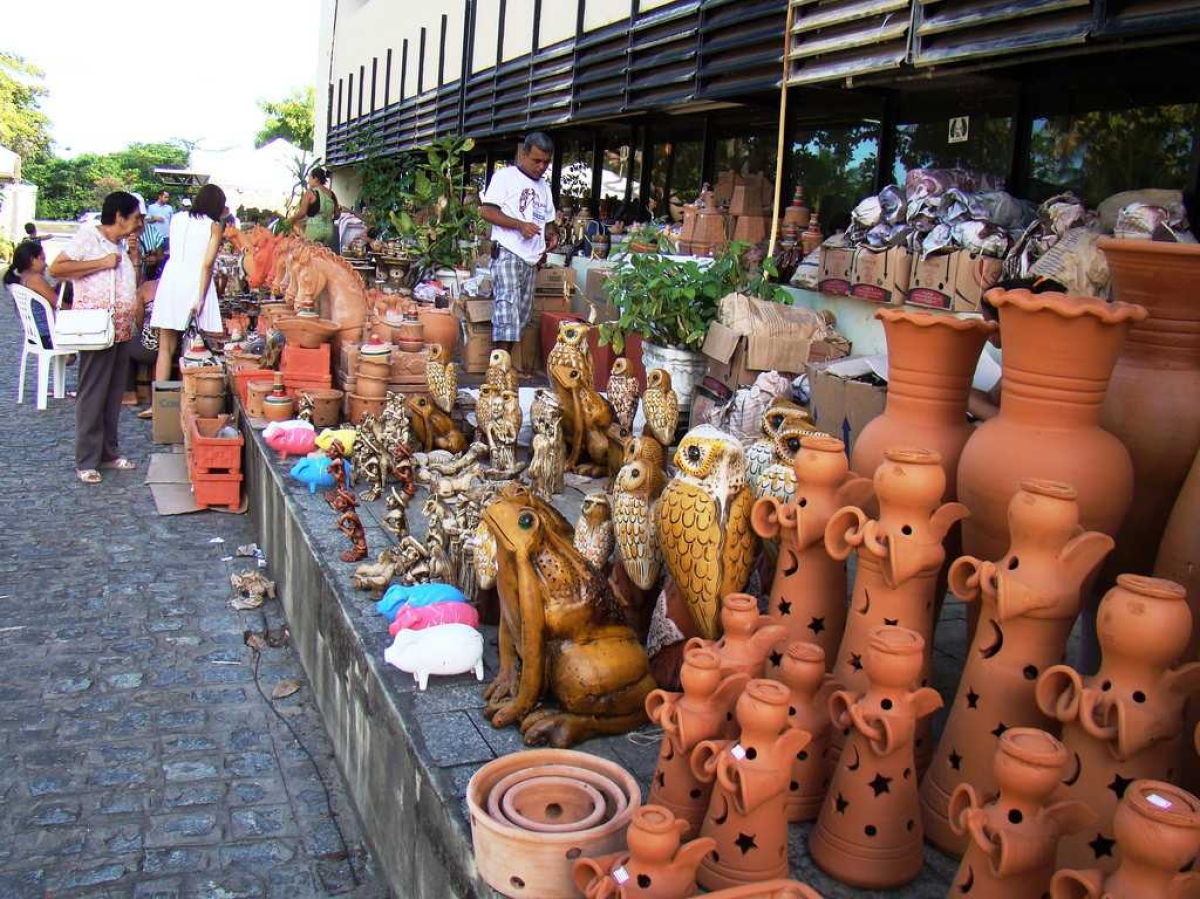 Mais de 60 artesãos expõem seus produtos no 15º Feirão de Artesanato do Baixo São Francisco (imagem: Codevasf)