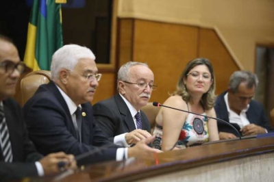 Presidente da Alese deputado Luciano Bispo (Imagem: César de Oliveira/Agência Alese)