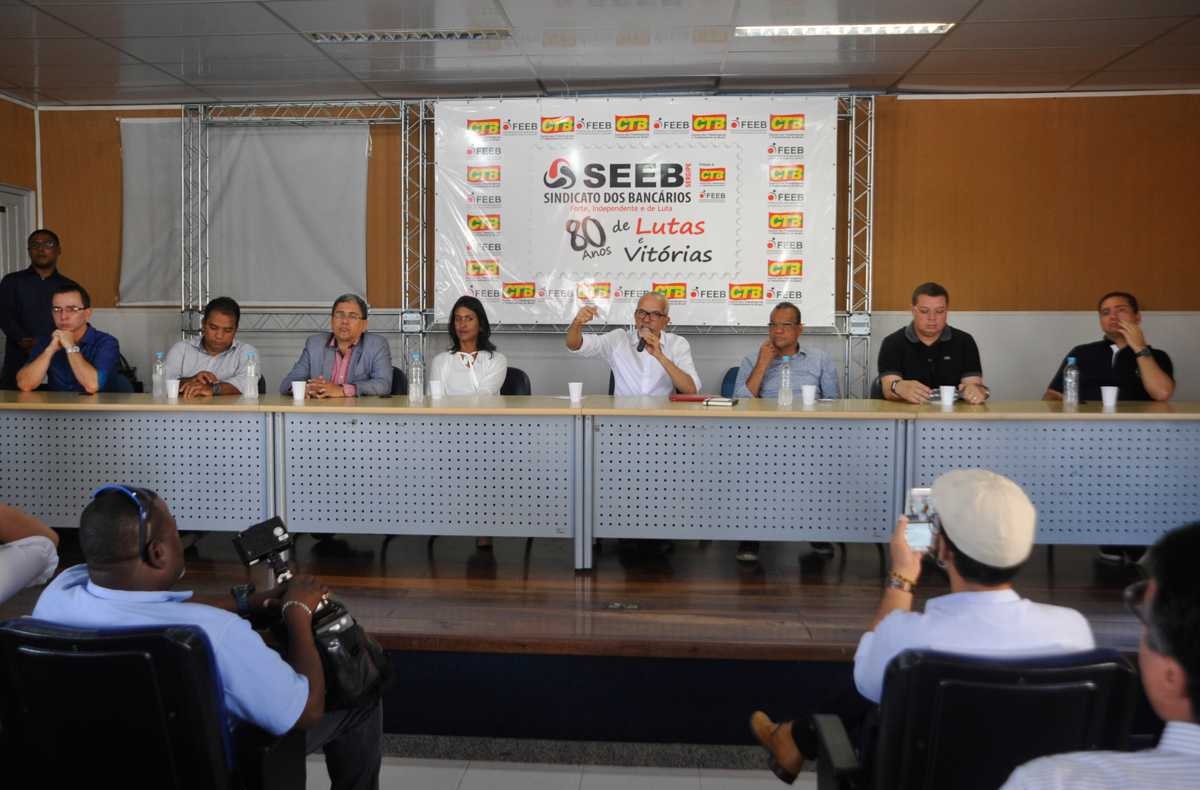 Edvaldo Nogueira anuncia titulares da Saúde Governo e Emsurb (Imagem: Janaína Santos/Assessoria Edvaldo Nogueira)