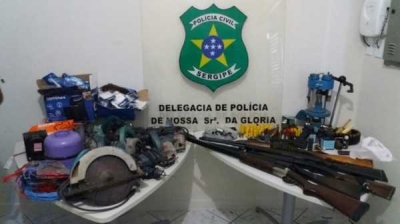 Operação deflagrada em Glória prende suspeito e apreende armas (Imagem: SSP/SE)