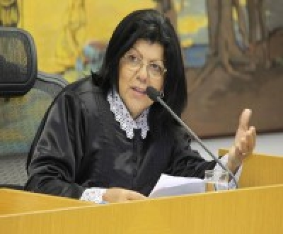 A conselheira-relatora Angélica Guimarães (Imagem: Cleverton Ribeiro/TCE/SE)