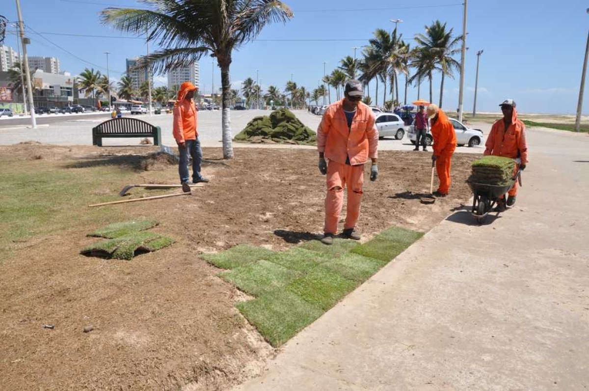 Governo de Sergipe recupera equipamentos na Orla da Atalaia (Imagem: Jorge Reis/Seinfra/SE)