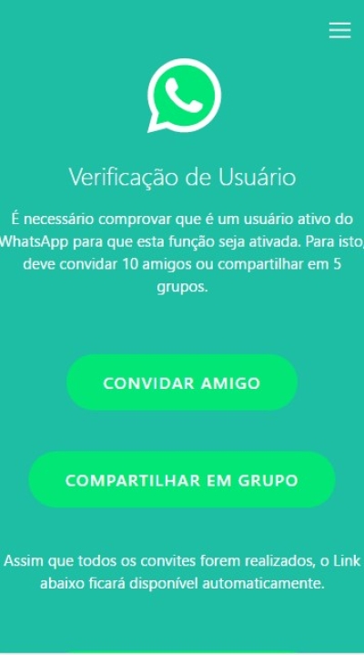 PSafe alerta: novo golpe no WhatsApp promete mostrar quem te adicionou no aplicativo (Imagem: Reprodução/WhatsApp)