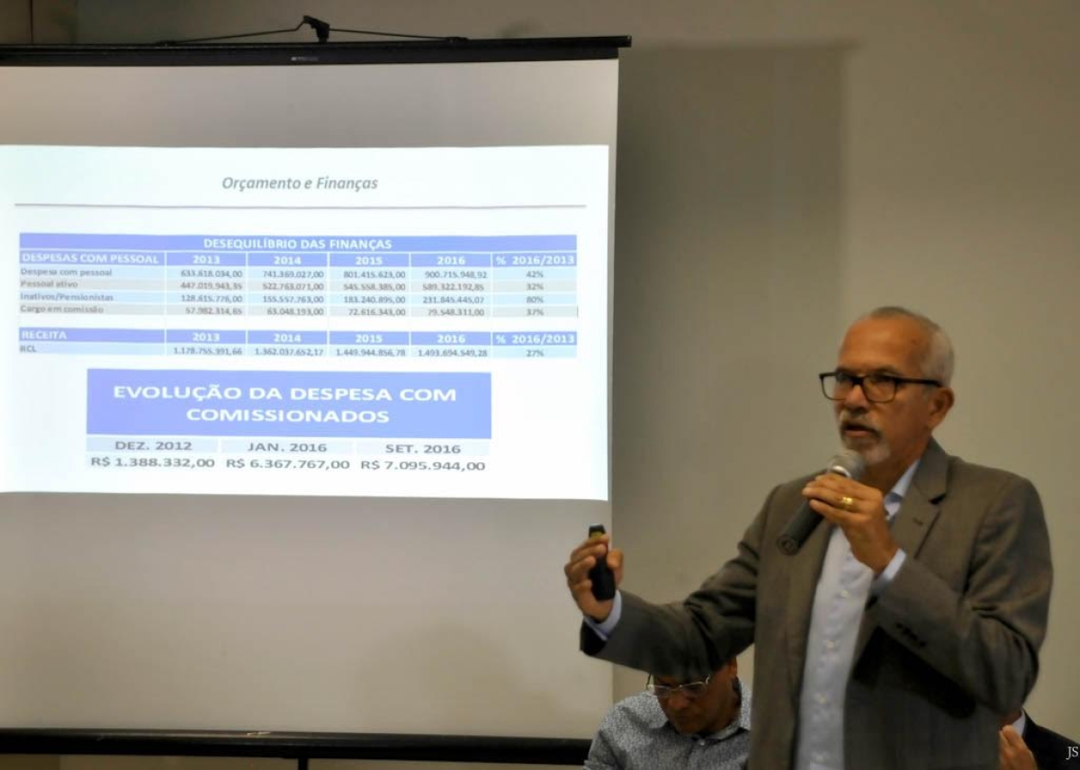 Edvaldo Nogueira apresenta programa de ajustes econômicos e administrativos de Aracaju (Imagem: Janaína Santos/Assessoria Edvaldo Nogueira)