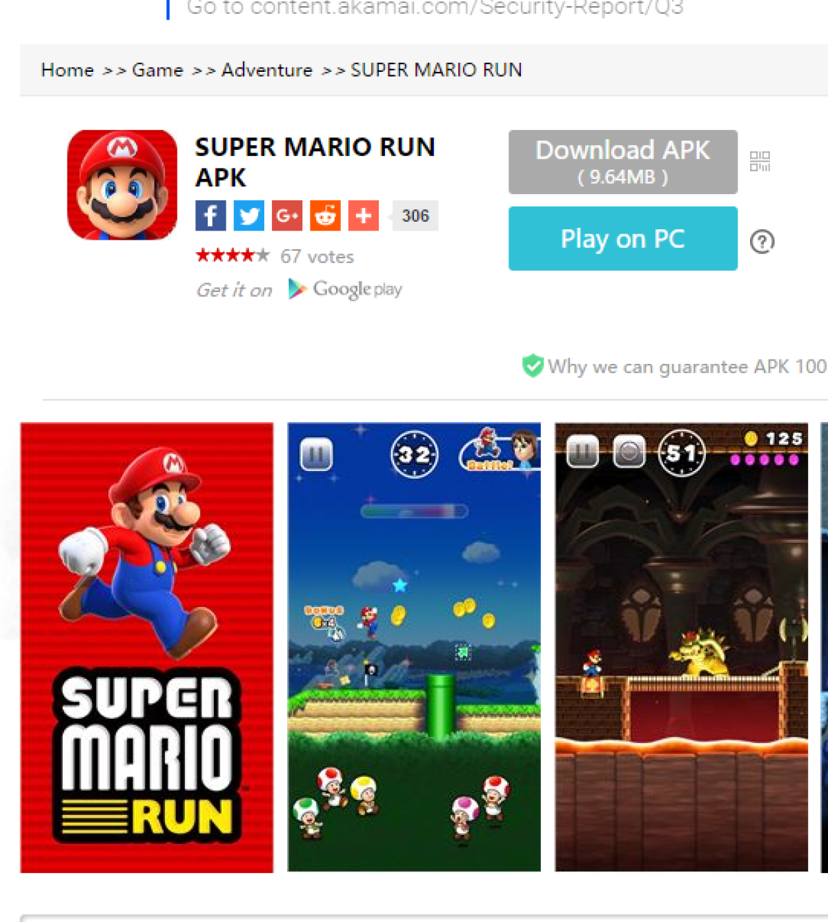 Vírus se passa por jogo Super Mario Run para roubar dados bancários (Imagem: Reprodução)