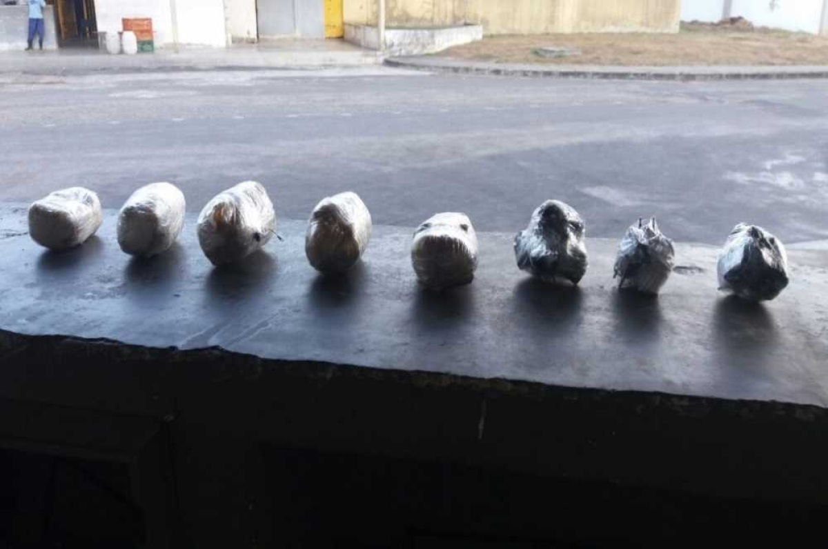 Droga embaladas dentro do presídio (Imagem: Sindpen/SE)