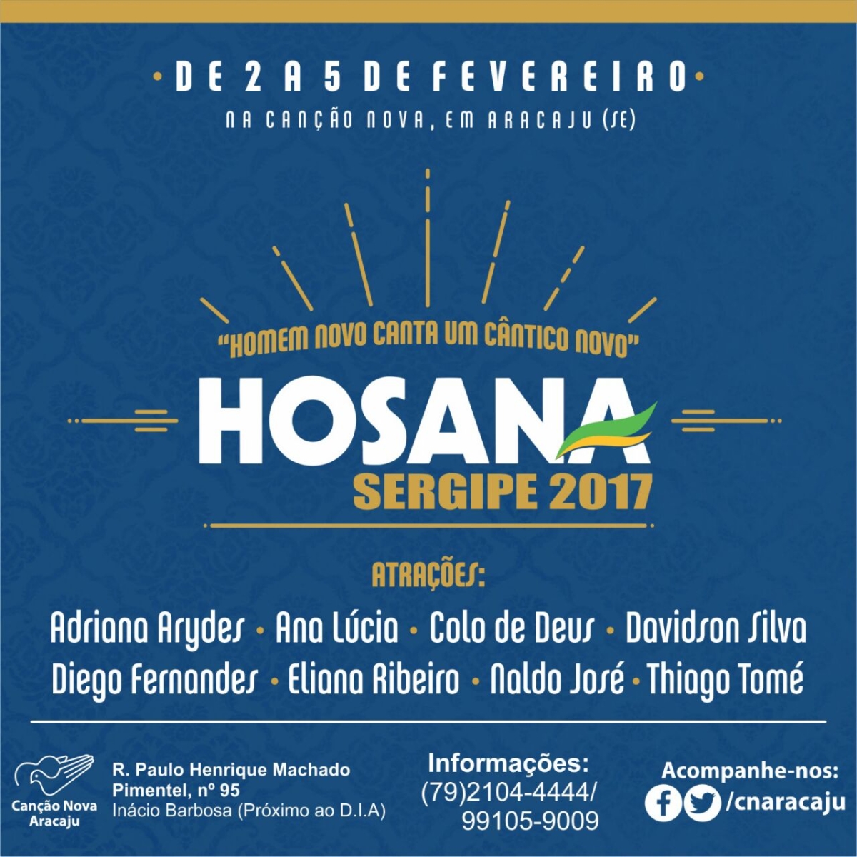 Hosana Sergipe 2017 (imagem: Divulgação)