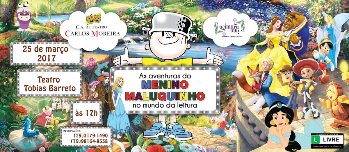 Espetáculo "As Aventuras do Menino Maluquinho no Mundo da Leitura" (Imagem: Divulgação)