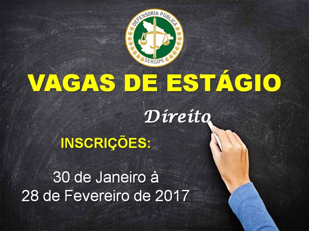 Defensoria Pública de Sergipe abre vagas para estágio em 11 municípios (Imagem: Divulgação/DPE/SE)