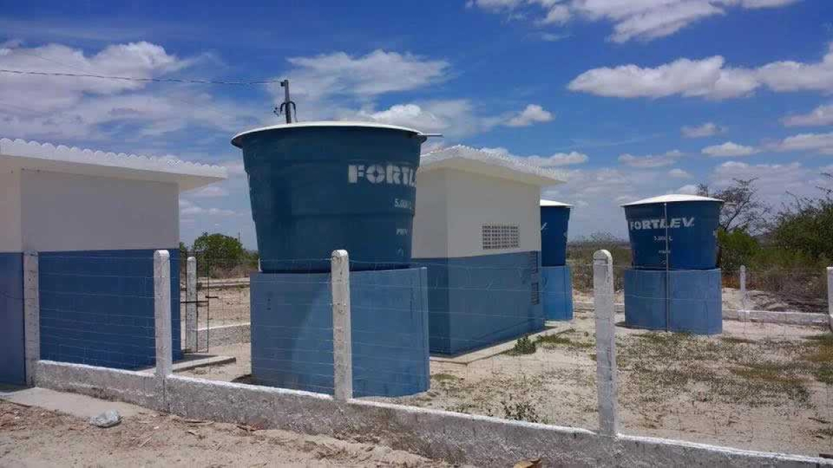 Sistema de abastecimento do Água Doce em Serra da Guia (Foto: Cohidro/SE)