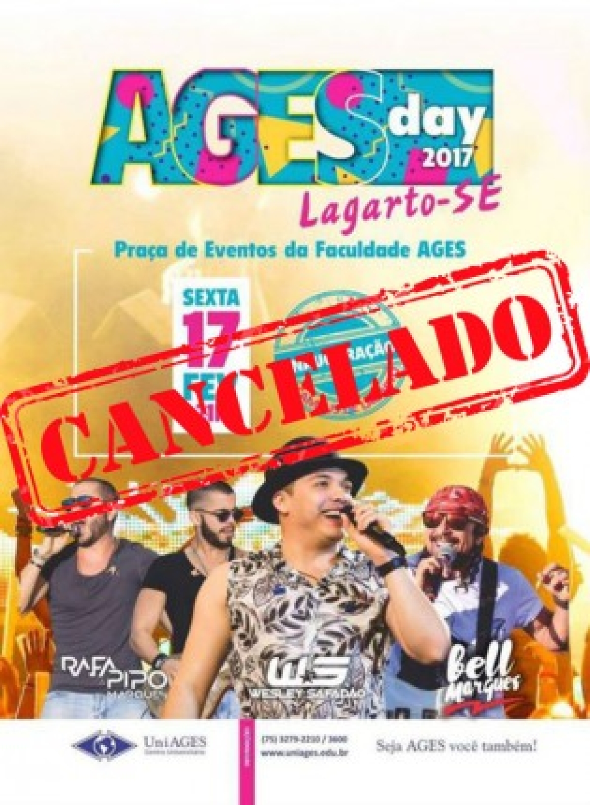 Ages Day é cancelada em Lagarto e organização busca nova data para a festa (Imagem: Divulgação)