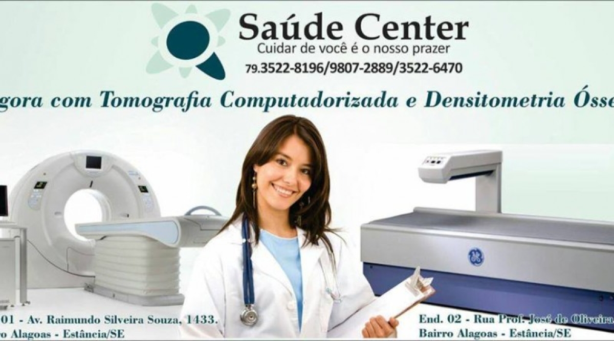 Tomógrafo da Clínica Saúde Center está funcionando a todo vapor (Imagem: Divulgação)