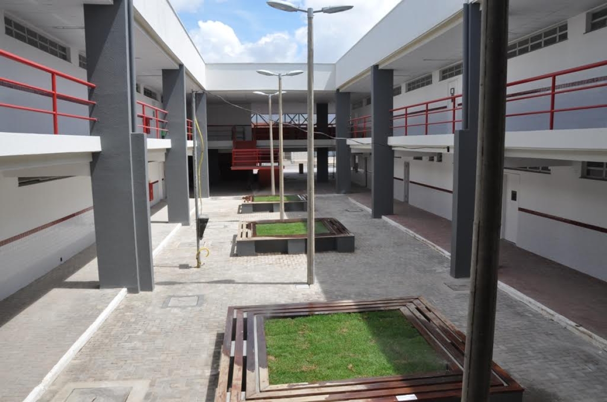 Serviços do Centro Profissionalizante em Nossa Senhora do Socorro estão sendo finalizados (Foto: Jorge Reis/Seinfra/SE)