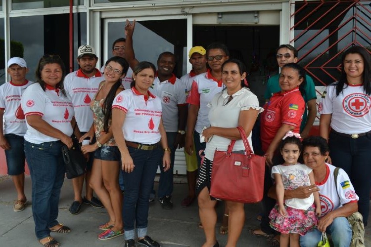 Hemose recebe voluntarios da Associação Gloriense de Doadores (Foto: SES/SE)