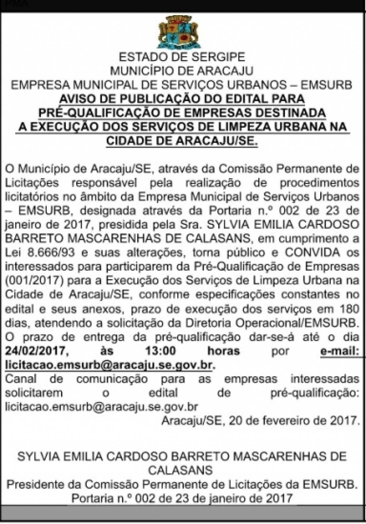 Publicado Edital de Pré-Qualificação para empresas de serviços de limpeza (Imagem: PMA)