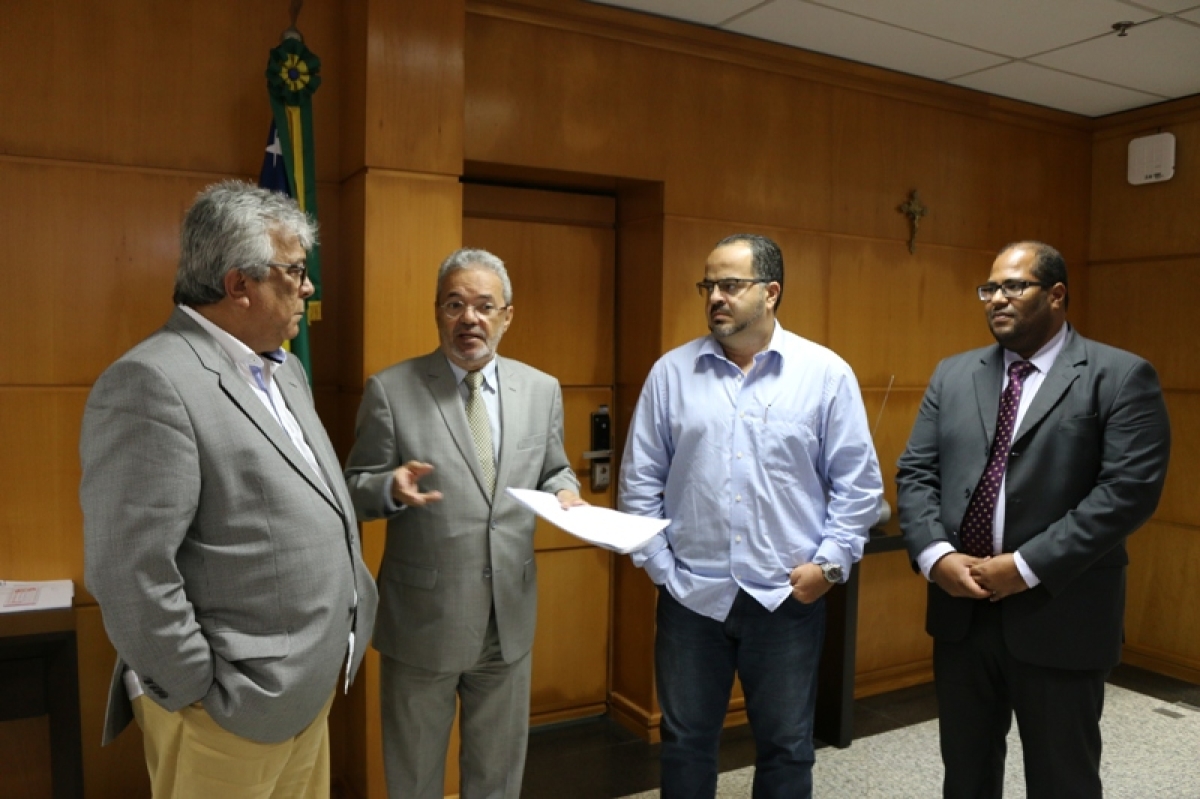 Almeida Lima, Clovis Barbosa, Luis Eduardo Correia e Thiago Davis (Foto: Acácia Mérici)
