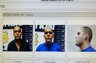 Ficha criminal de Thiago Oliveira Barreto (Foto: Cedida/SSP/SE)