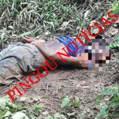 Corpo é encontrado amarrado e com sinais de espancamento no Sertão (Foto: WhatsApp/Via Pingou Notícias)