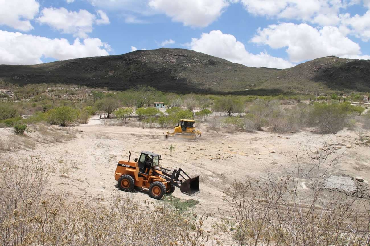 Trabalho iniciou na Serra da Guia (foto), mas simultaneamente no Alagadiço e em Poço dos Bois, Cedro de São João (Foto: Fernando Augusto/Cohidro/SE)