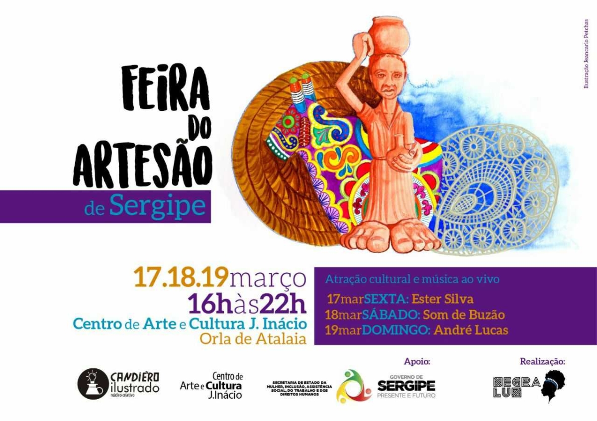 Dia do Artesão é comemorado com festa no Centro de Arte e Cultura J. Inácio (Imagem: Divulgação)