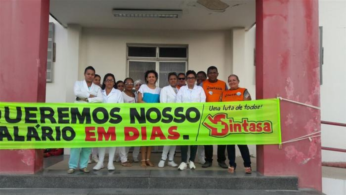 Empregados do Hospital São João de Deus entram em greve nesta sexta-feira, 17 (Foto: Sintasa)