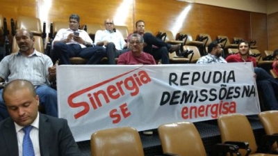 Sinergia na luta contra demissões na Energisa (Foto: CUT/SE)