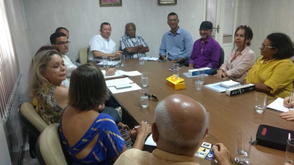Turismo Religioso: esse foi o tema da reunião entre Moritos Matos, Arcebispo Dom João e representantes da Fundação de Arte Sacra e da Setur (Foto: Assessoria Moritos Matos) Turismo Religioso: esse foi o tema da reunião entre Moritos Matos, Arcebispo Dom João e representantes da Fundação de Arte Sacra e da Setur (Foto: Assessoria Moritos Matos)