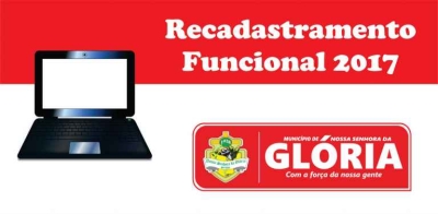 Prefeitura de Glória realiza recadastramento de todos os servidores públicos municipais (Imagem: Prefeitura de de Nossa Senhora da Glória) Prefeitura de Glória realiza recadastramento de todos os servidores públicos municipais (Imagem: Prefeitura de de Nossa Senhora da Glória)
