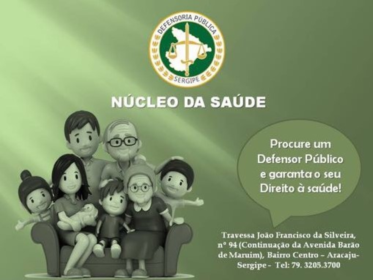 Defensoria Pública de Sergipe fará mutirão de atendimento no Dia Mundial da Saúde (Imagem: Divulgação)