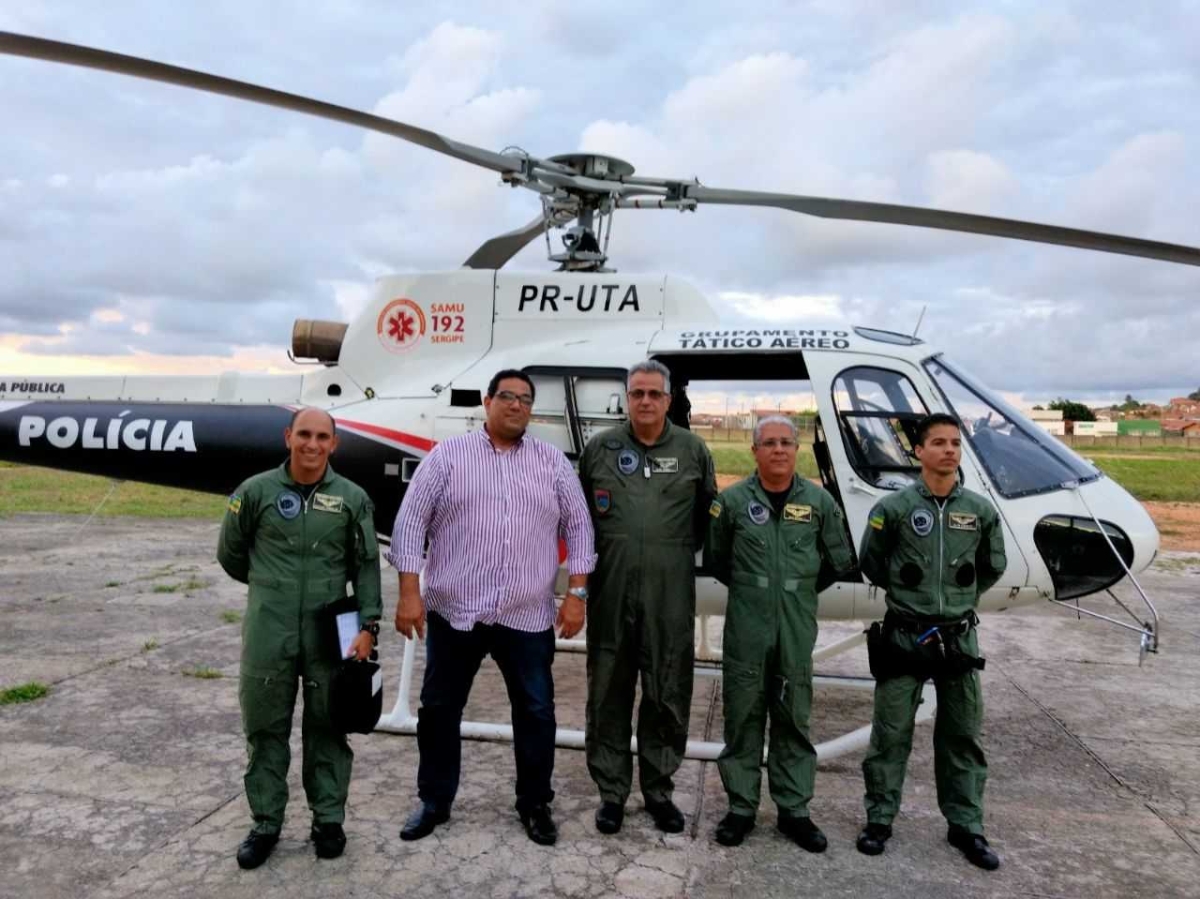 Samu ampliará parceria com Grupamento Tático Aéreo (Foto: SES/SE) Samu ampliará parceria com Grupamento Tático Aéreo (Foto: SES/SE)