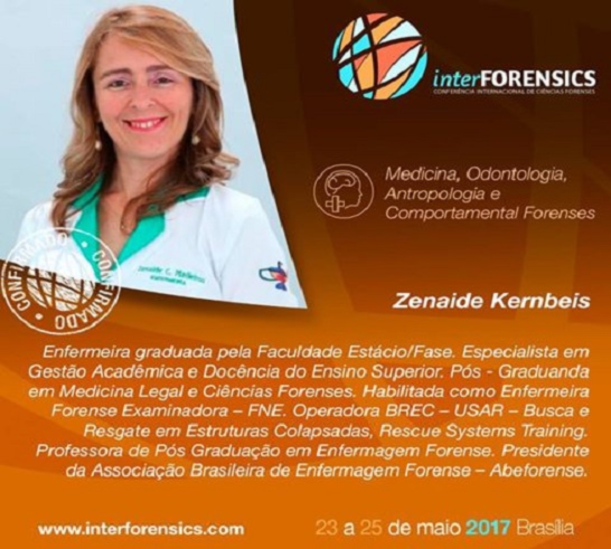 Abeforense participará do InterFORENSICS, o maior evento integrado de Ciências Forenses da América Latina (Imagem: Divulgação)