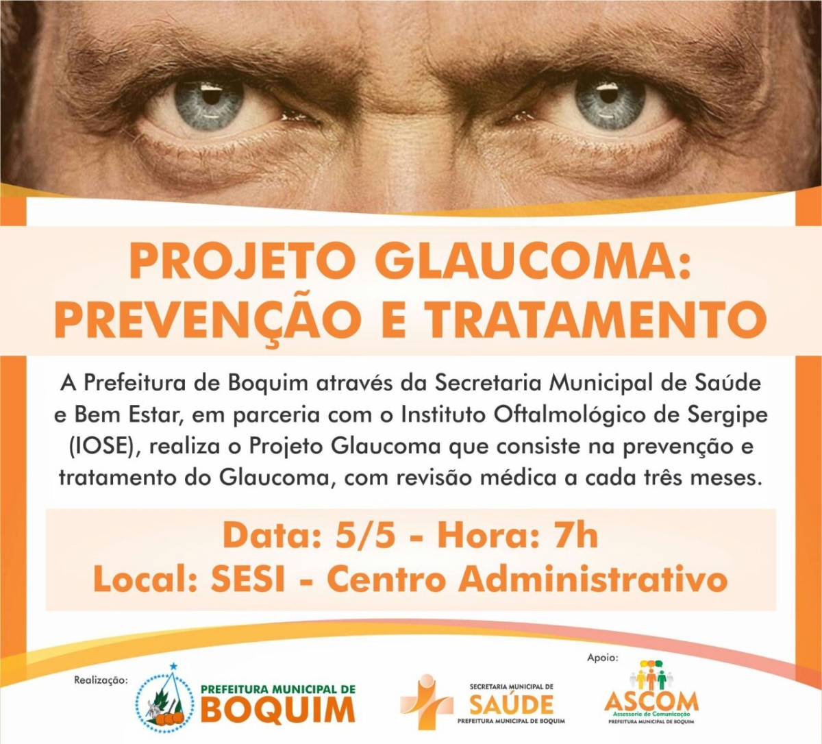 Prefeitura de Boquim realiza mais uma etapa do Projeto Glaucoma (Imagem: Divulgação/Prefeitura de Boquim)