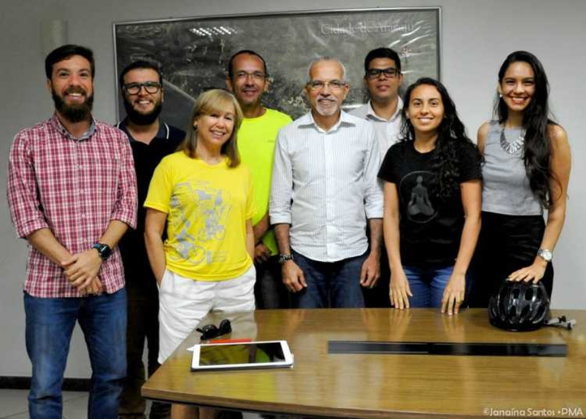Na pauta do encontro, a mobilidade urbana por bicicleta em Aracaju (Fotos: Janaína Santos/PMA)