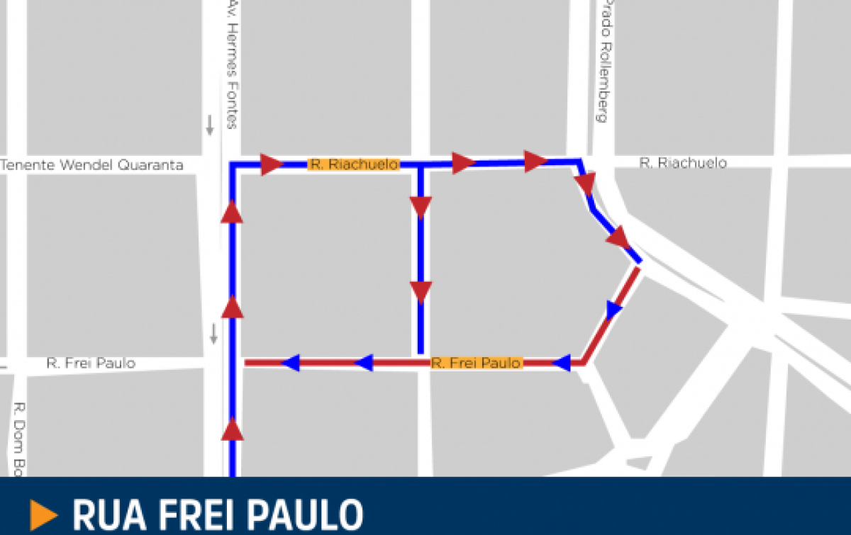 Rua Frei Paulo (Imagem: SMTT/Aracaju)