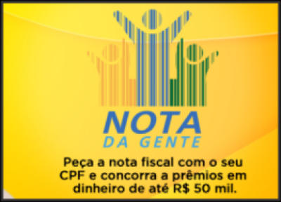 Sorteio de prêmios do Programa Nota da Gente acontece na próxima segunda-feira, 29 (Foto: Divulgação)