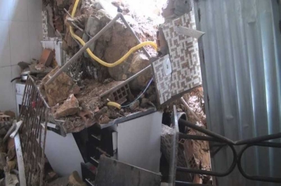 Cozinha do seu José foi atingida (Foto: Portal Infonet)