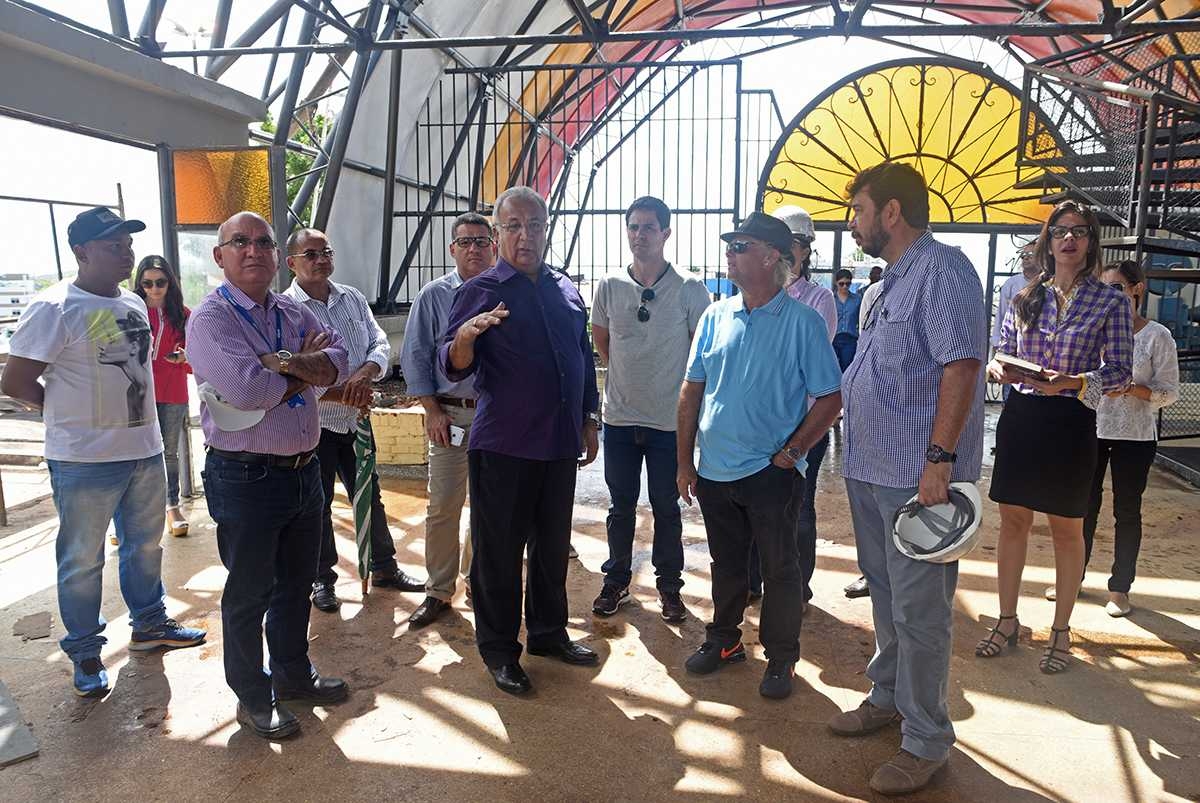 A parte externa do Centro será palco do ??Arraiá Arranca Unha?, tradicional concurso de quadrilhas que será retomado entre os dias 15 e 30 de junho. Para que o espaço volte a desenvolver suas atividades estão sendo investidos R$ 2,7 milhões (Foto: Marcelle Cristinne/ASN)