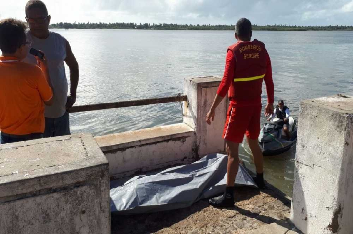 Corpo de homem desaparecido é encontrado no rio Pomonga, em Pirambu (Foto: CBM/SE)