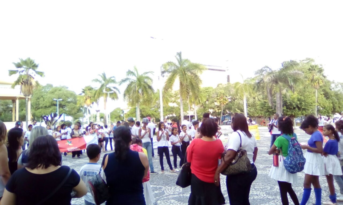 Ato público denuncia realidade persistente do Trabalho Infantil (Foto: CUT/SE)